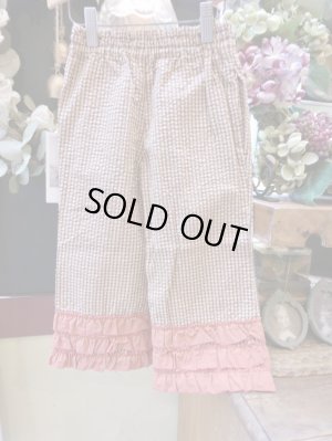 画像1: 50%OFF!!【2025SSゴートゥーハリウット614】サッカーギンガムチェックフリフリパンツ