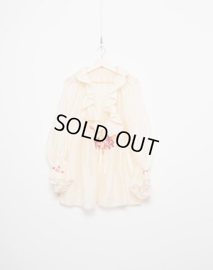 画像1: 【2025AWMARET25A11】スカ刺繍プルオーバー