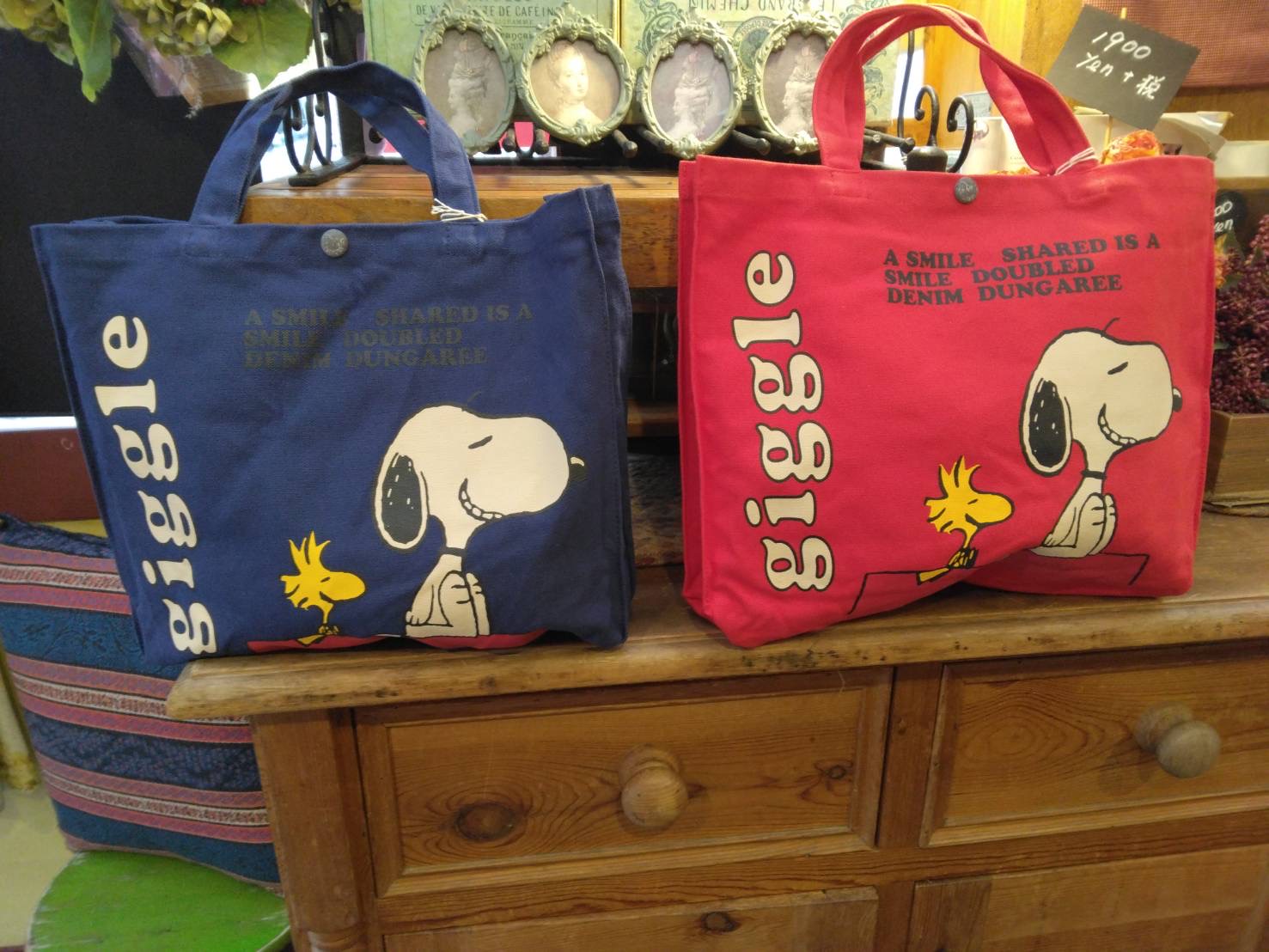 【2025AWデニムダンガリーS090】SNOOPY BAG