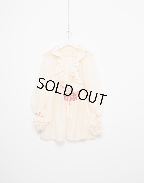 画像1: 【2025AWMARET25A11】スカ刺繍プルオーバー