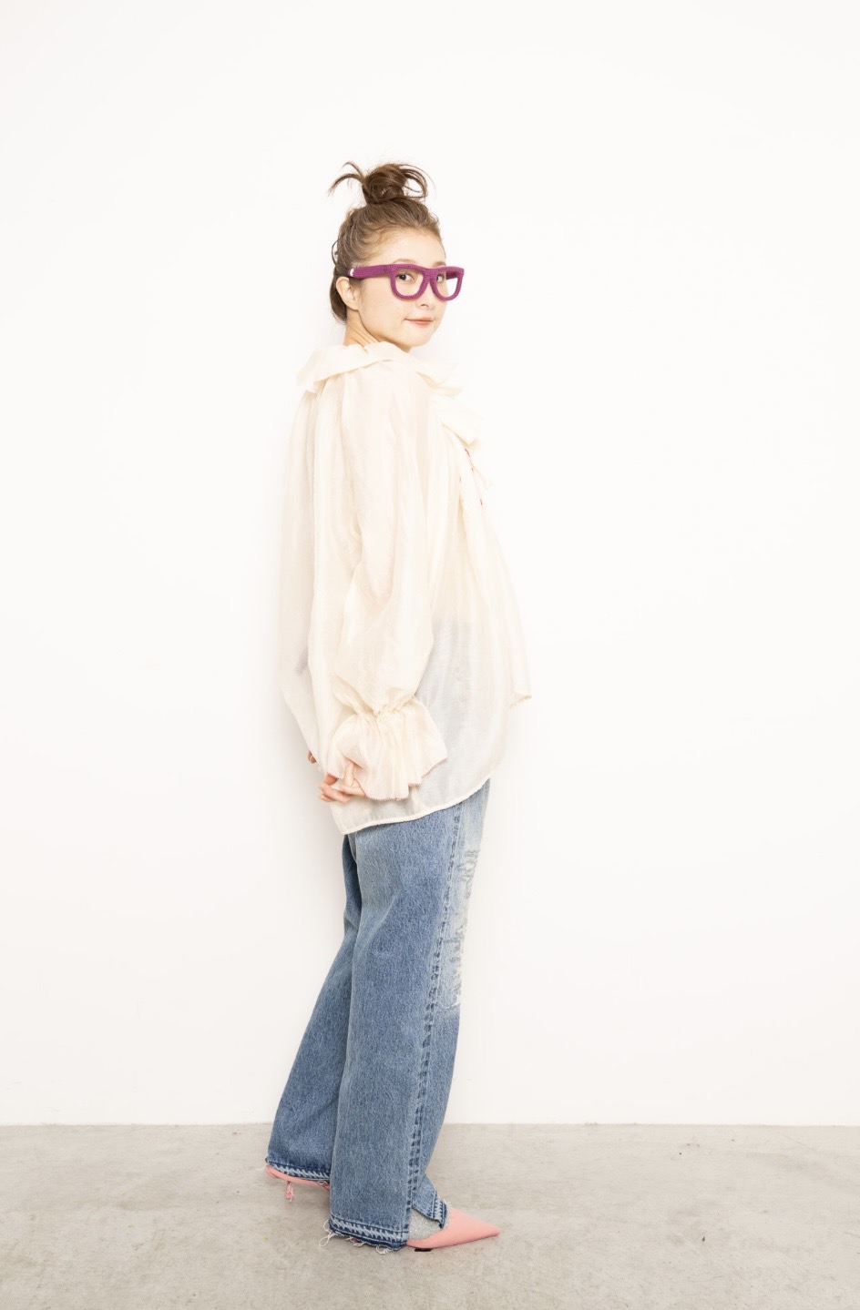 画像: 【2025AWMARET25A11】スカ刺繍プルオーバー