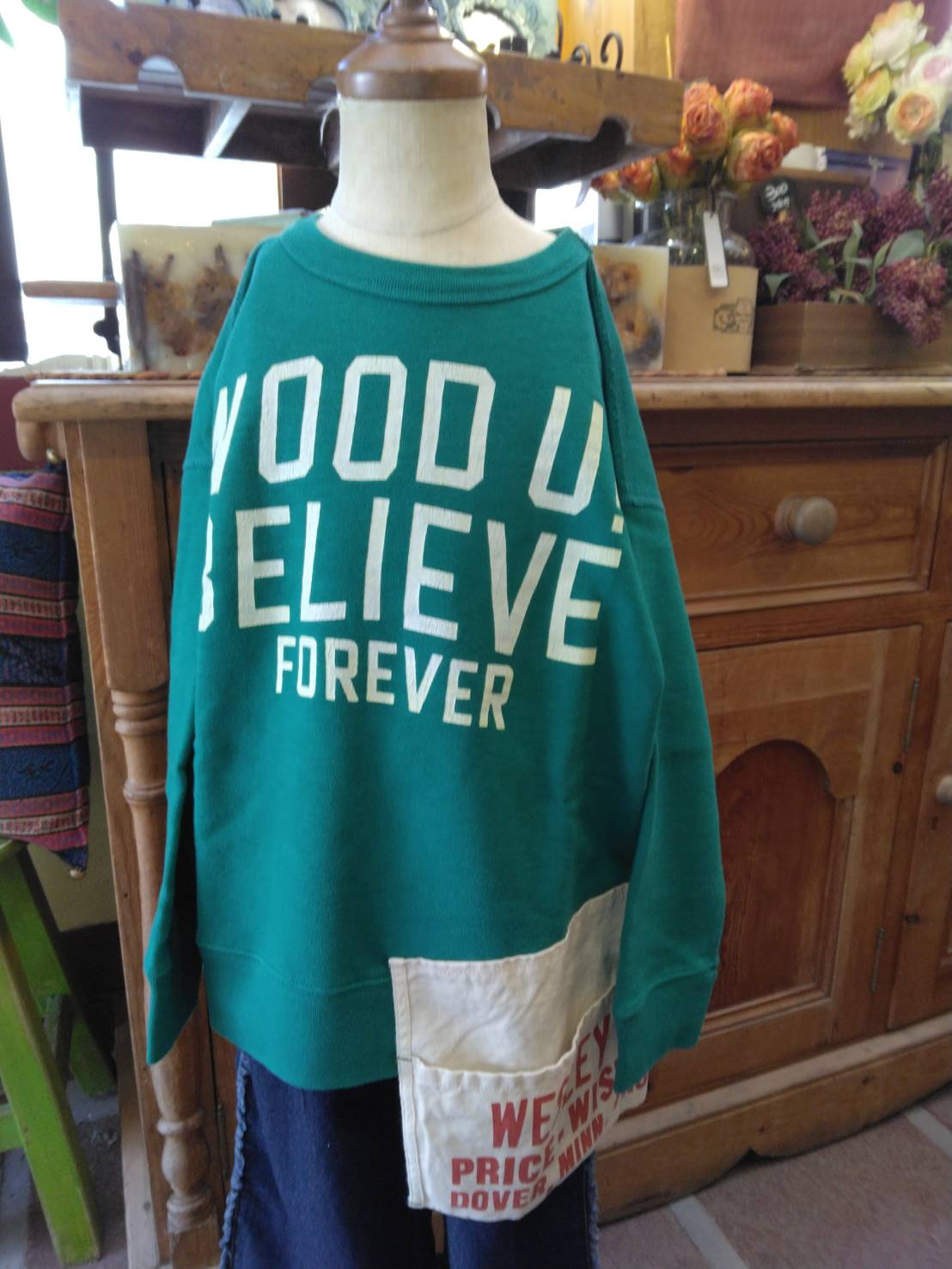 画像: 【2025AWデニムダンガリー430】裏毛エプロンスウェット